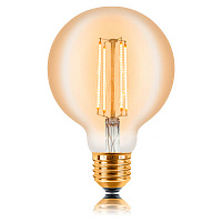 Ретро лампа светодиодная G95 LED 40W, E27, золотая, 057-318 Sun Lumen