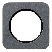 Дизайнерская рамка 1 местная, сланец/черный, 10112384 Berker, серия R.1