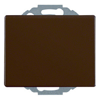 Дизайнерская розетка с заземлением и с крышкой, коричневый, глянцевый, 47470001 Berker, серия Arsys