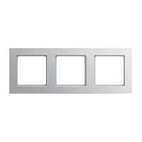 Дизайнерская рамка 3 местная, алюминий, AC583AL Jung, серия A Creation
