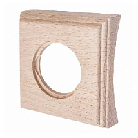 Рамка на бревно D260 мм. 1 местная, натурэль, прямоугольник, BF4C26-610-10 BIRONI