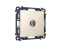 Комплект механизма TV розетки оконечной экранированной 5-1000MHz 3dB, бежевый глянец, MA313005 Ambrella Volt