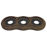 Рамка с пластиковой вставкой 3 местная, винтаж, 25362 Lindas