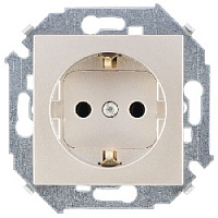 Дизайнерская розетка с заземлением, шампань, 1591432-034 Simon, серия 15