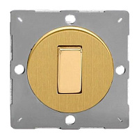 Ретро выключатель Brushed Brass, матовая латунь, Z1EG1B Varilight одноклавишный проходной