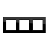 Дизайнерская рамка 3 местная, черный, A5583BFSW Jung, серия A 550