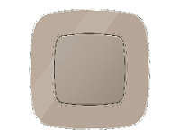 Дизайнерская рамка из натурального стекла 1 местная, серо-бежевый, OF350601 Ambrella Volt