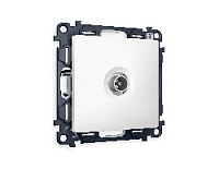 Комплект механизма TV розетки проходной 5-1000 MHz 4dB, белый матовый, MA133030 Ambrella Volt