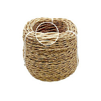Ретро кабель витой электрический, 2*0.75, песочный шелк, Edisel