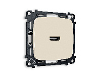 Комплект механизма розетки HDMI 2.0 40V/500mA 2.0GHz 5-18Gbit/s , бежевый матовый, MO334010 Ambrella Volt