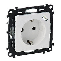 Дизайнерская розетка с заземлением + USB разъем C, белый, 753135 Legrand, серии Valena Life