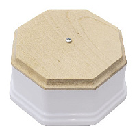 Распаечная коробка (фигурный), белый/ дуб некрашенный, PL.BOX.2WT.NK Salvador
