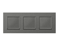 Дизайнерская рамка из термопластика 3 местная, антрацит серый, AF250653 Ambrella Volt