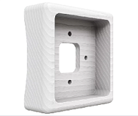 Рамка на бревно "Бланка" 1 местная, прямоугольник, белый, GE72725-01 МезонинЪ