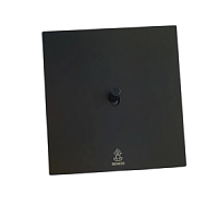 Дизайнерский выключатель Aura Черный уголь, BAB1KXTC Bonze одноклавишный перекрестный