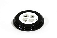 Подложка 1 местная, овал, черный, ПК.0.2.1.08 Interior Electric