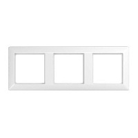 Дизайнерская рамка ударопрочная 3 местная, белый, AS583BFWW Jung, серия AS 500