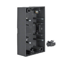 Коробка для наружного монтажа 2 местная, антрацитовый, матовый, 10421606 Berker, серия B.3