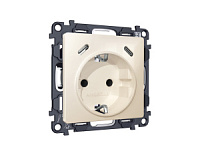 Комплект механизма электрической розетки 2USB С+C 20W с/з на винтовых зажимах, бежевый глянец, MA310510 Ambrella Volt