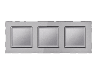 Дизайнерская рамка из оргстекла 3 местная, сталь, AF330503 Ambrella Volt