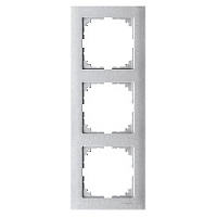 Дизайнерская рамка 3 местная, алюминий, MTN4030-3660 Schneider Electric, серия Merten System M-Pure