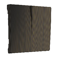 Двойная клавиша выключателя бронза рифленый, W1129012 Werkel