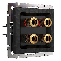 Дизайнерская розетка акустическая, черный, W1285008 Werkel, серия Hammer