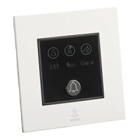 Дизайнерский выключатель Не беспокоить / Подождать / Убрать Aura Белый лед, BAWHDNDPCDB Bonze