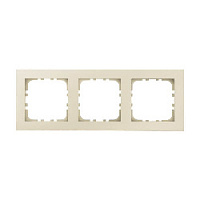 Дизайнерская рамка 3 местная, бежевый матовый, 844302-1 LK Studio, серия LK80 Flat