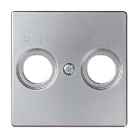 Накладка для розетки R/TV-SAT, алюминий, 82097-33 Simon, серия 82