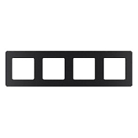 Дизайнерская рамка 4 местная, антрацит, 673963 Legrand, серия Inspiria
