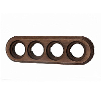 Рамка 4 местная старое дерево BF1-640-17 BIRONI