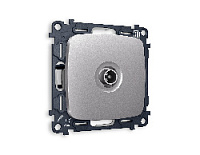 Комплект механизма TV розетки оконечной 50-870 MHz 1dB, сталь матовый, MO513010 Ambrella Volt