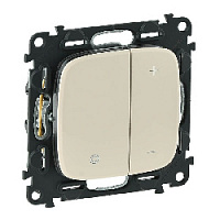 Дизайнерский диммер 400 Вт, универсальный, слоновая кость, 752862 Legrand, диммер, серия Valena Allure