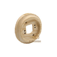 Одинарная накладка на бревно D240 мм., ясень, RV1-240 naBrevno, серия Версаль