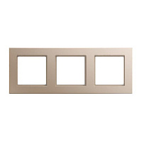 Дизайнерская рамка 3 местная, шампань, AC583CH Jung, серия A Creation