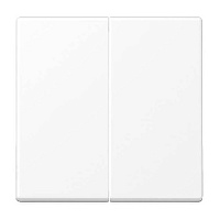Двойная клавиша выключателя, белый матовый, A595WWM Jung, серия A