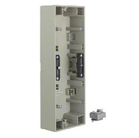 Коробка для наружного монтажа 3 местная, вертикальная, нержавеющая сталь, матовый лак, 10437004 Berker, серия K.5