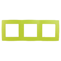 Дизайнерская рамка 3 местная, лайм, Б0019409 Эра, серия 12