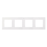 Дизайнерская рамка 4 местная, белый, 2400640-030 Simon, серия 24 Harmonie