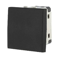 Дизайнерский выключатель, черный бархат, 850808-1 LK Studio, одноклавишный, проходной, серия LK45