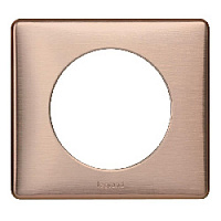 Дизайнерская рамка 1 местная, медь, 068991 Legrand, серия Celiane