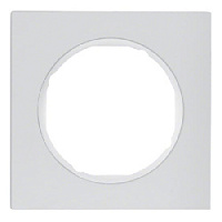 Дизайнерская рамка 1 местная, алюминий/полярная белизна, 10112274 Berker, серия R.3