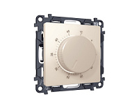Комплект механизма терморегулятора с датчиком для теплого пола с подсветкой, бежевый матовый, MA325710  Ambrella Volt, терморегулятор