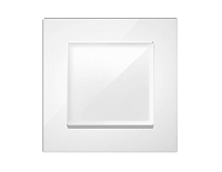 Дизайнерская рамка из термопластика 1 местная, белый глянец, AF220101 Ambrella Volt