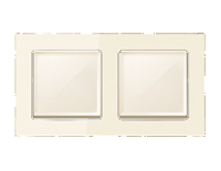 Дизайнерская рамка из оргстекла 2 местная, бежевый, AF330302 Ambrella Volt