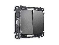 Комплект механизма 2-кл выключателя, антрацит серый, MO653010 Ambrella Volt, двухклавишный