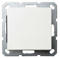 Дизайнерский выключатель-кнопка, белый, 83010W Wedder, одноклавишный