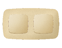 Дизайнерская рамка из термопластика 2 местная, шампань, OF140602 Ambrella Volt