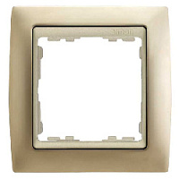 Дизайнерская рамка 1 местная, шампань, 82914-34 Simon, серия 82 Classic